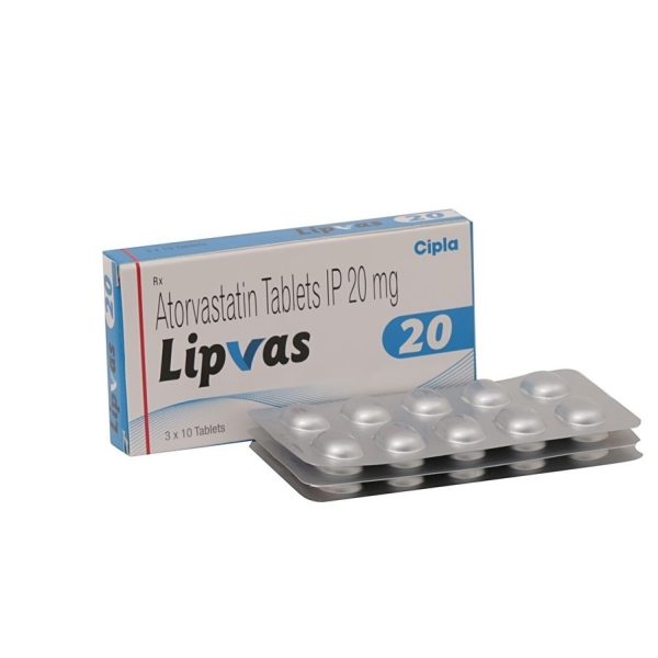 Lipvas 20 MG (Atorvastatin) in USA - Buy Online Now